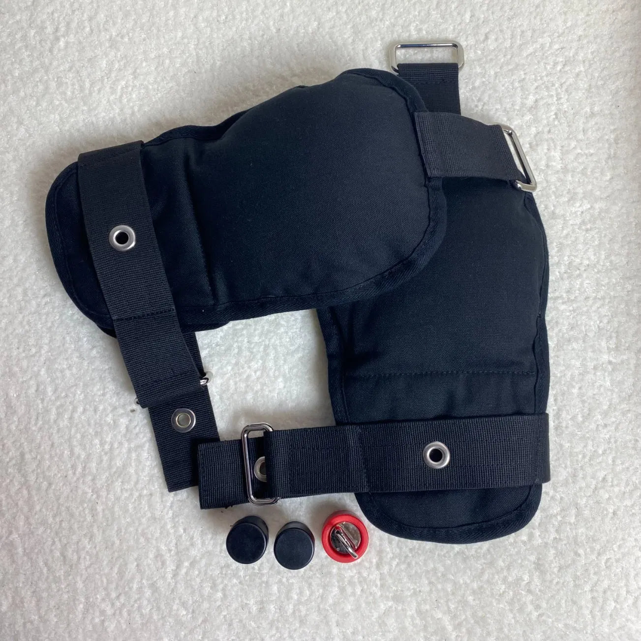 Soft Padded Restraining Mittens with Harness Belt