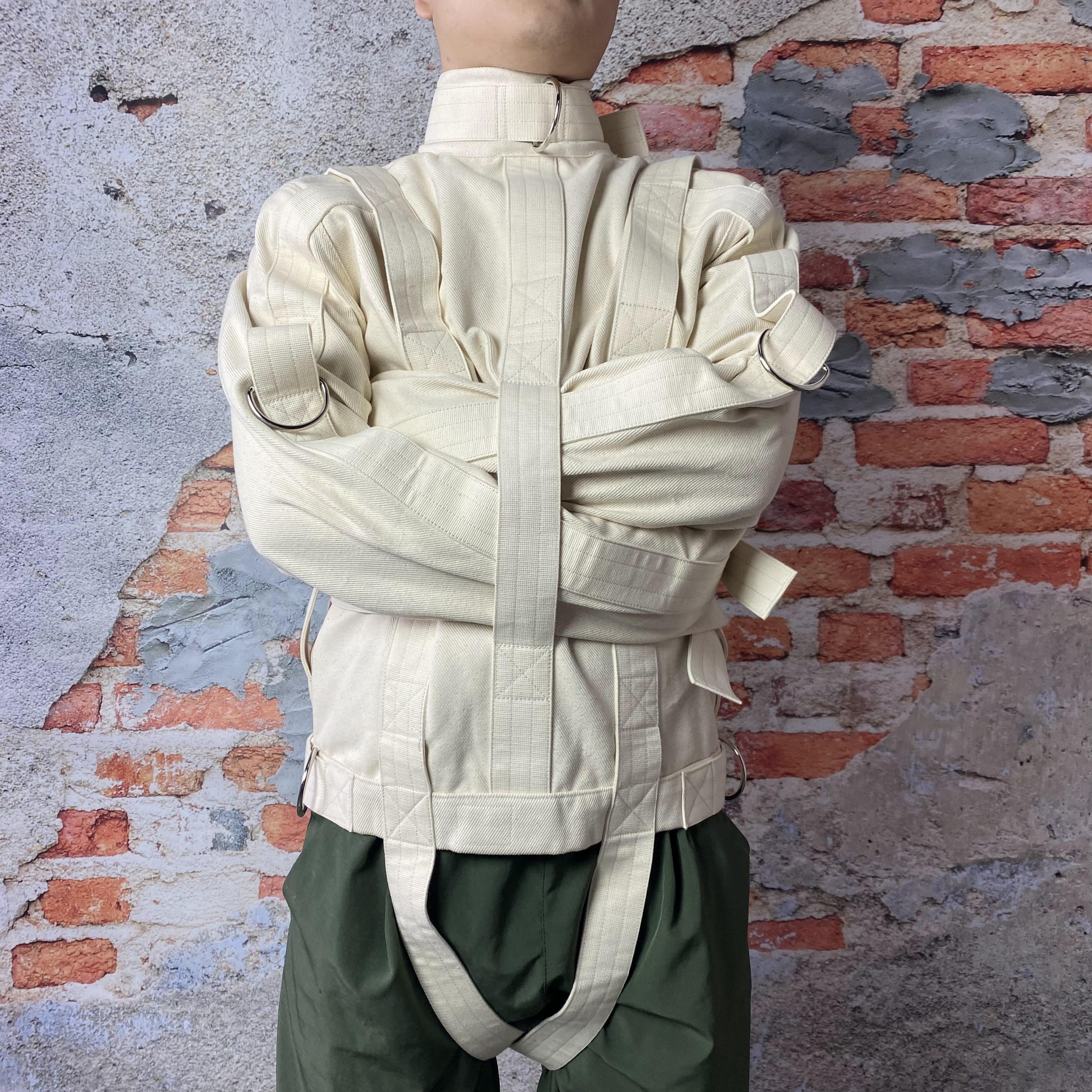 Bondage Straitjacket Long Sleeves Beige