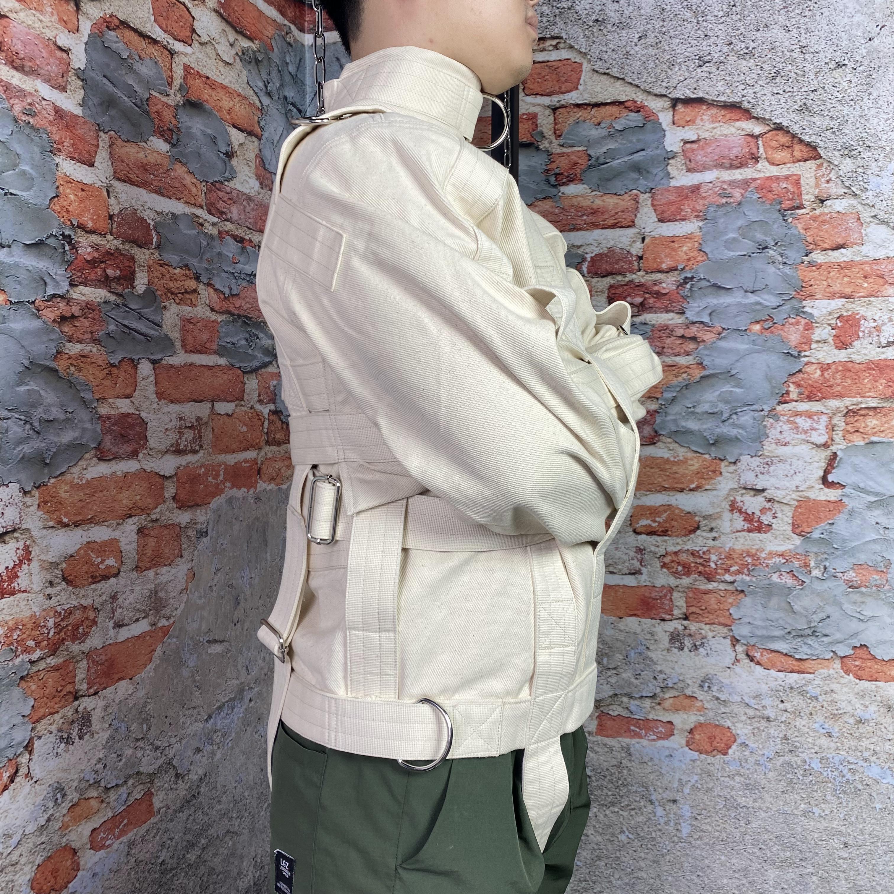Bondage Straitjacket Long Sleeves Beige