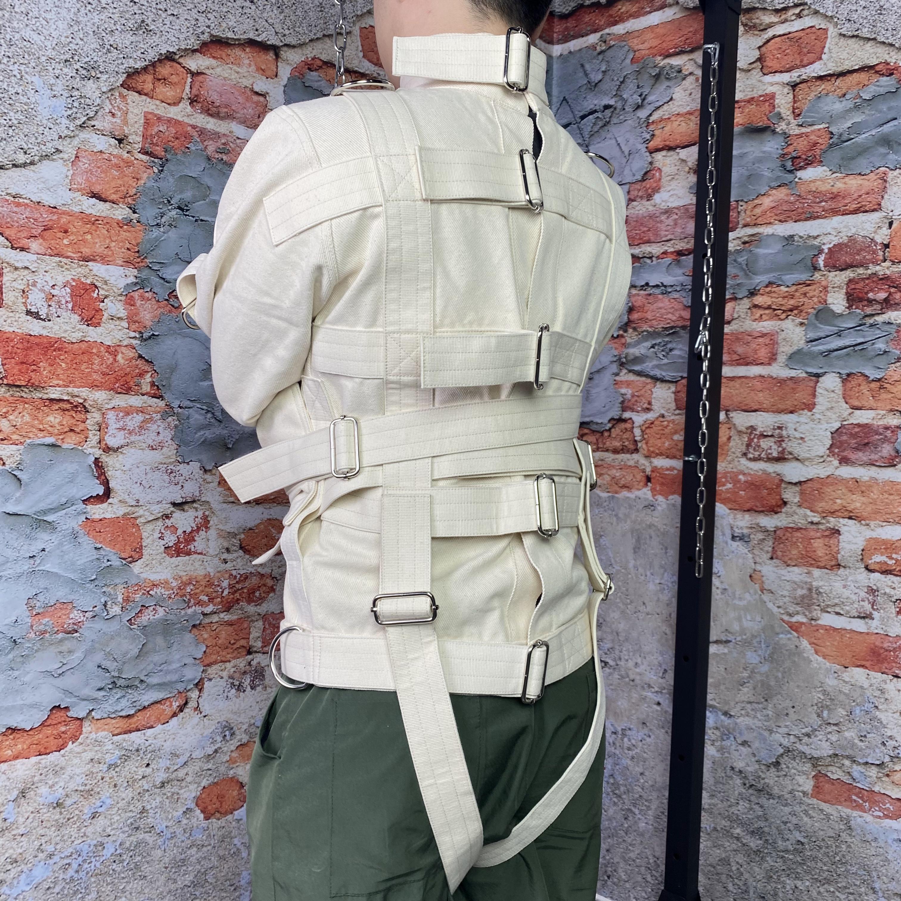 Bondage Straitjacket Long Sleeves Beige