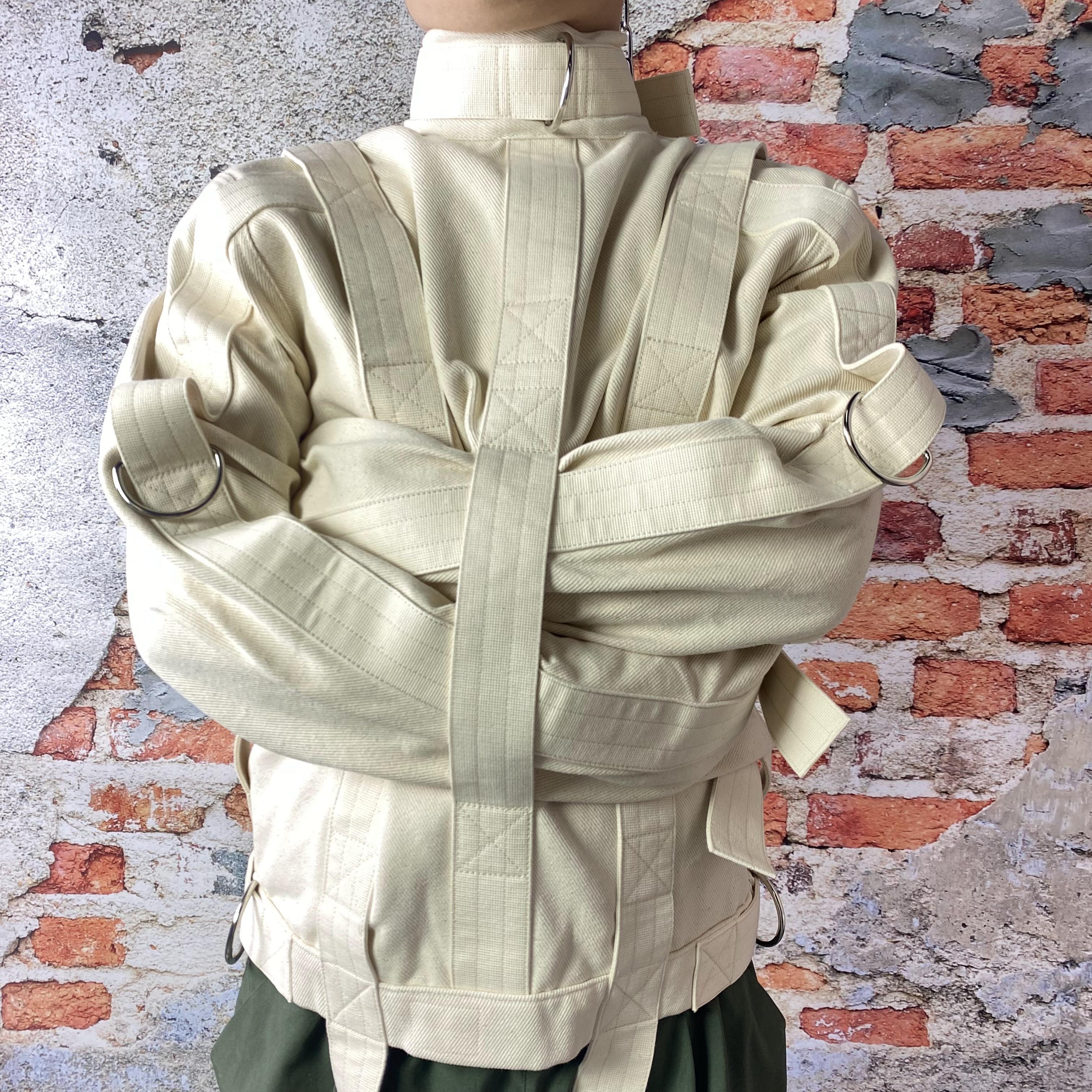 Bondage Straitjacket Long Sleeves Beige