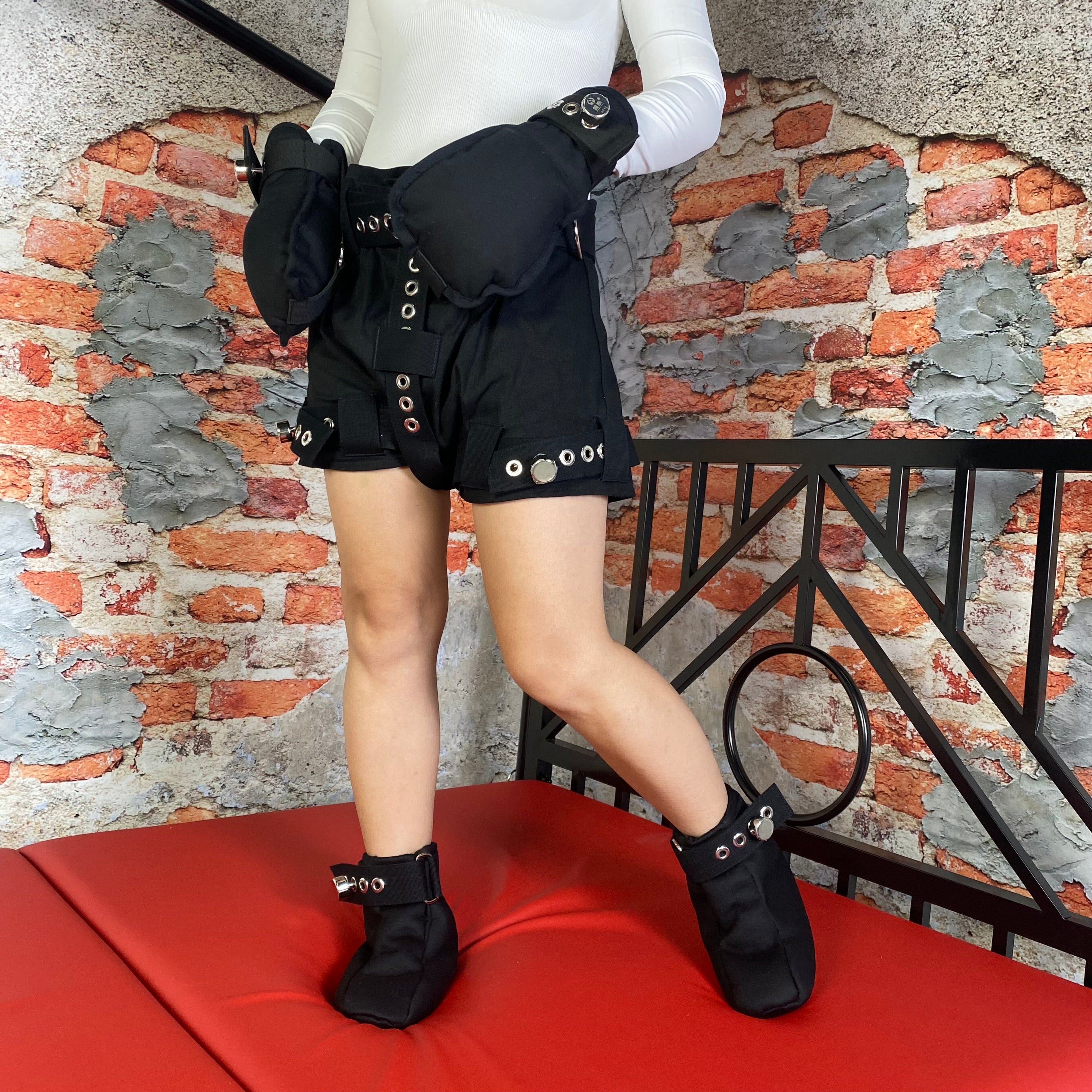 Physical Restraint Training Adult Baby Punished Set Black