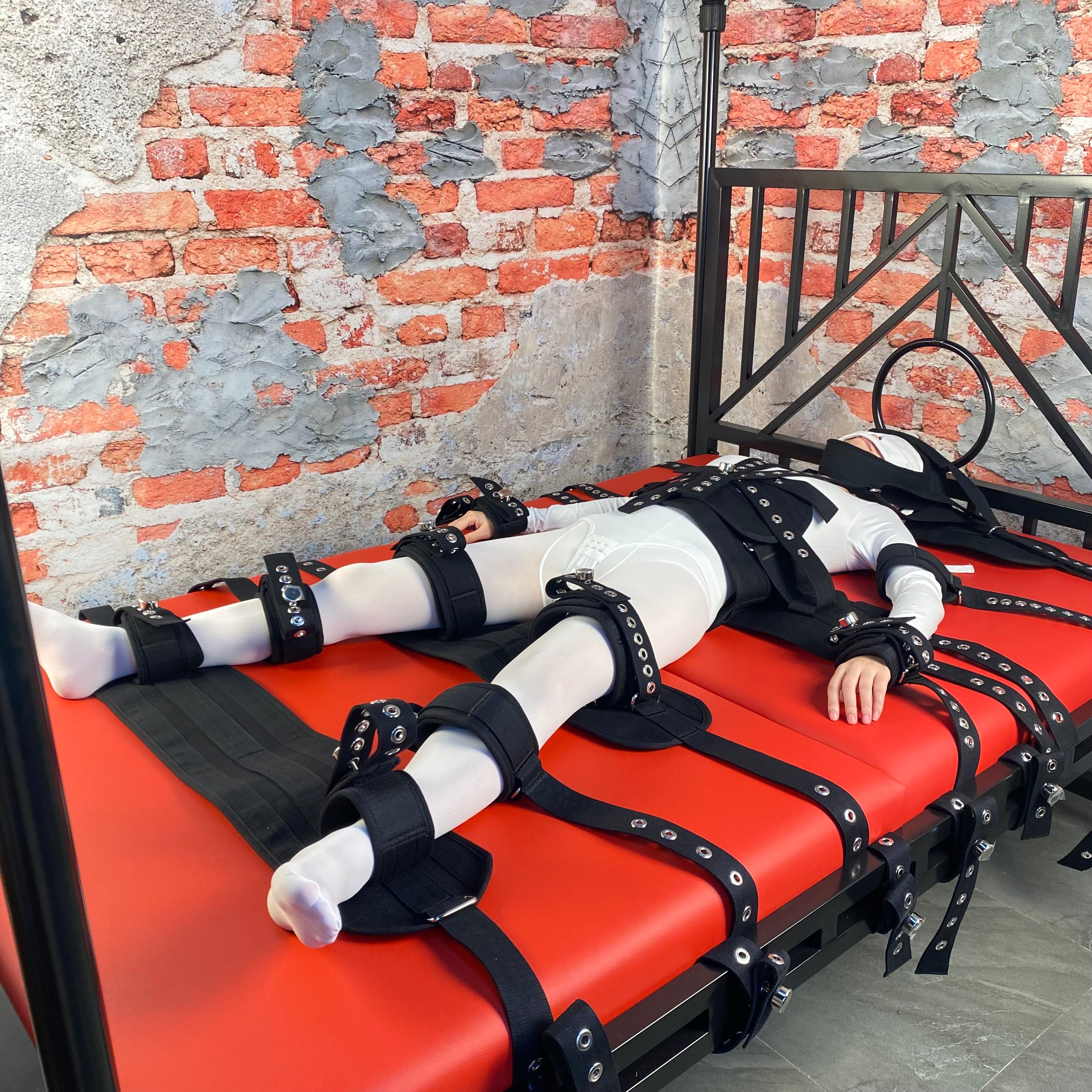 Bed Bondage Set Full Body BDSM Kinky Sexy Black