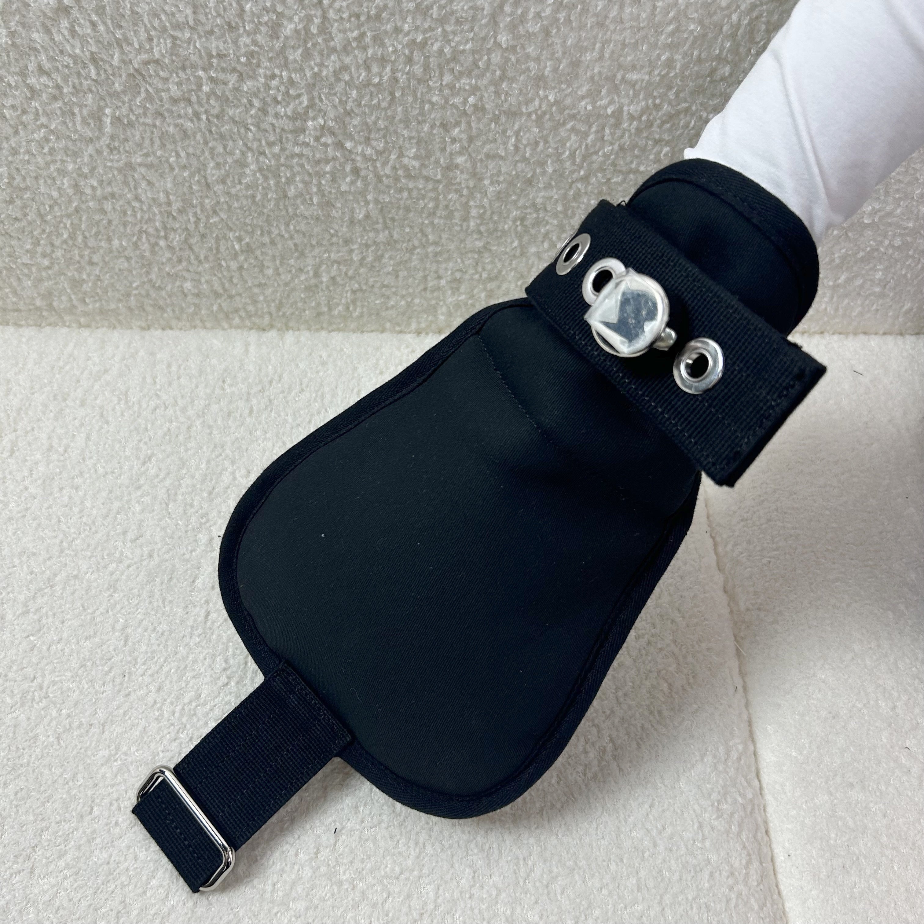 Soft Padded Restraining Mittens with Harness Belt