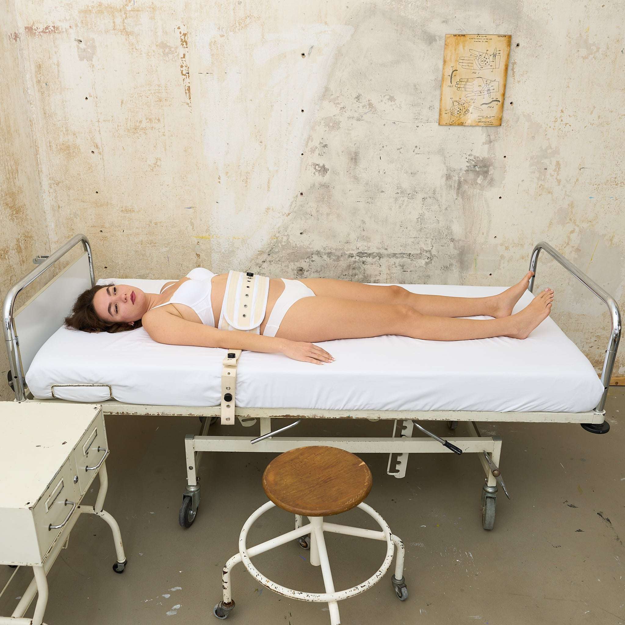 Belly Bondage Belt White