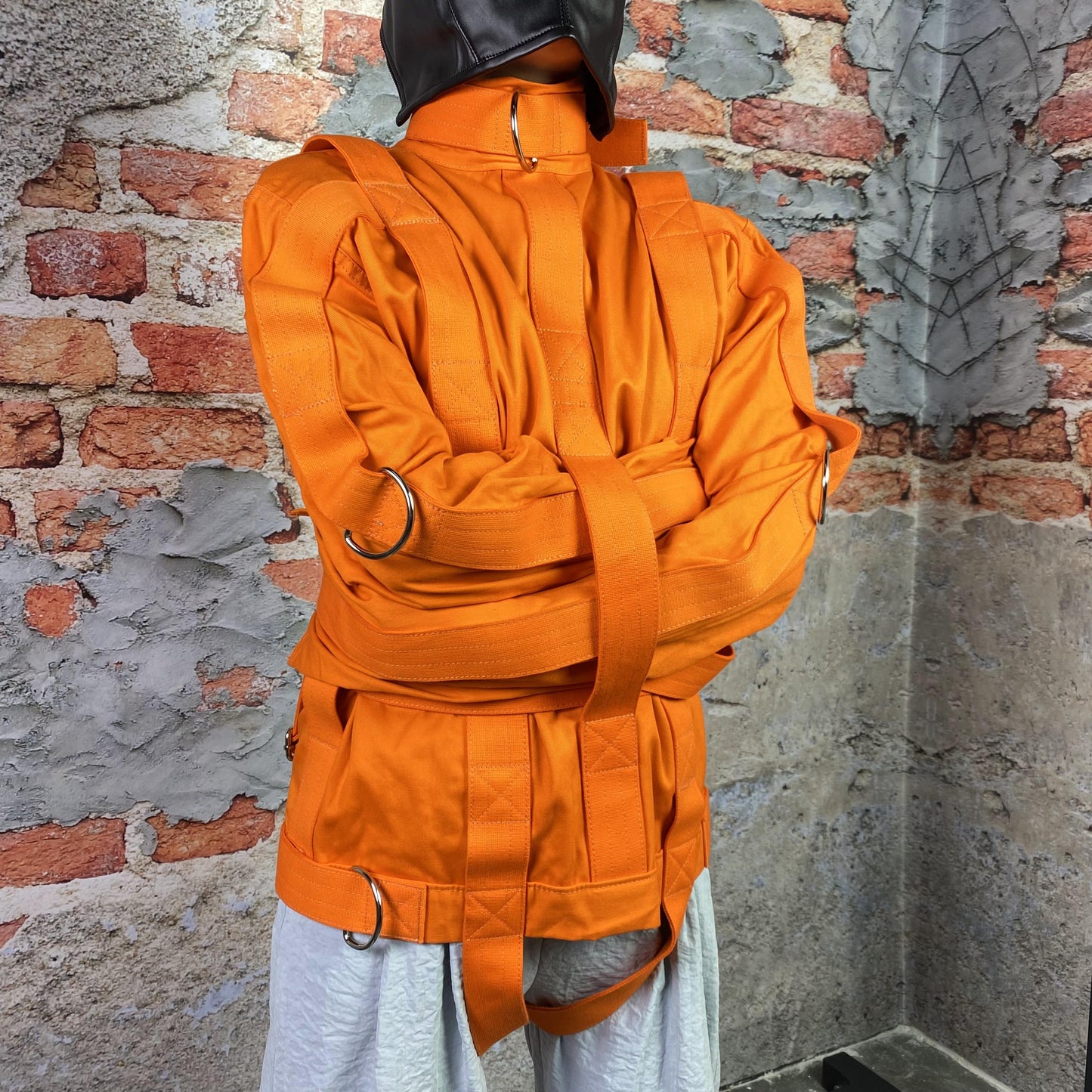 Fully Functional Straitjacket Costume for Inmates Prisoners