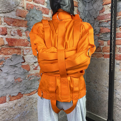 Fully Functional Straitjacket Costume for Inmates Prisoners