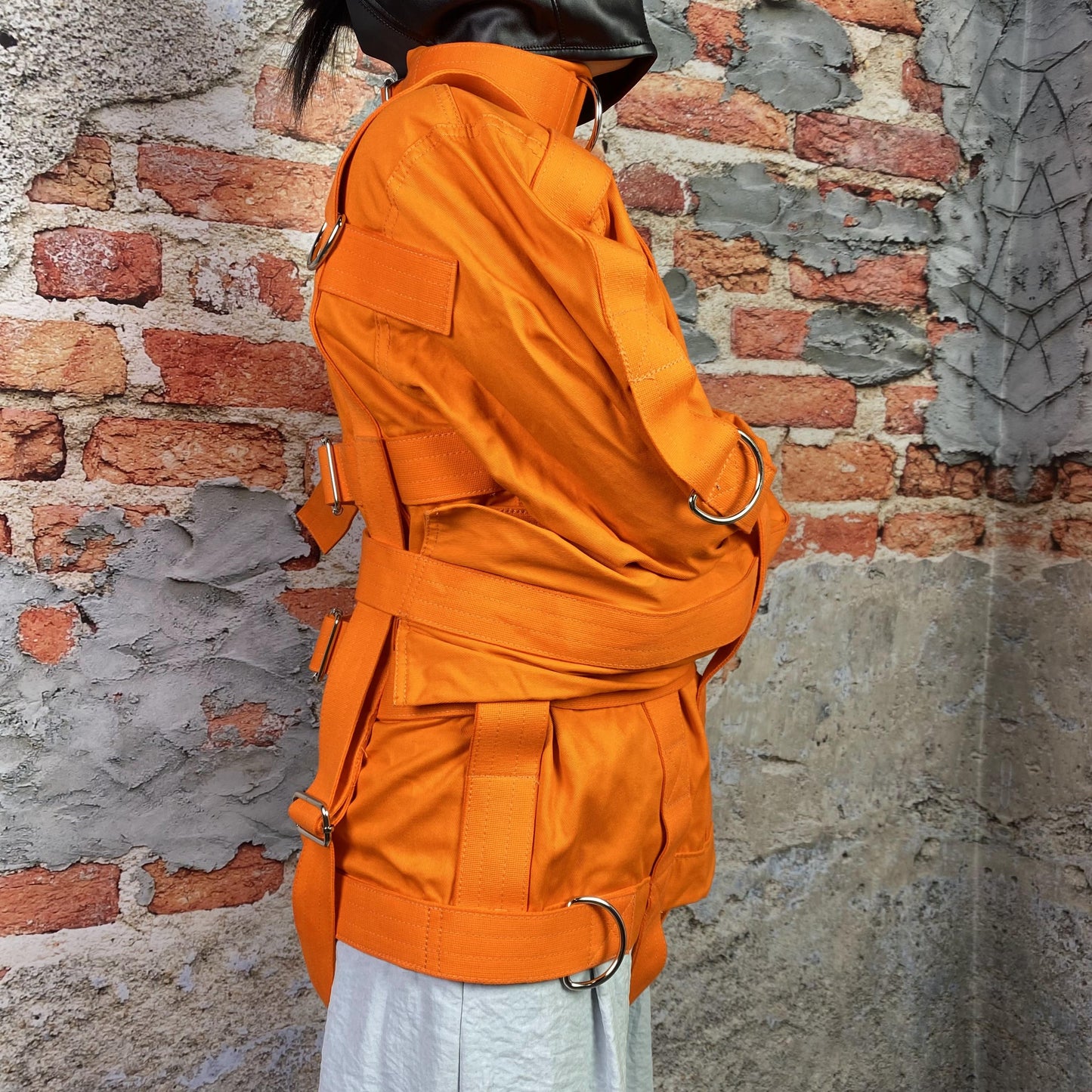 Fully Functional Straitjacket Costume for Inmates Prisoners