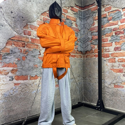 Fully Functional Straitjacket Costume for Inmates Prisoners