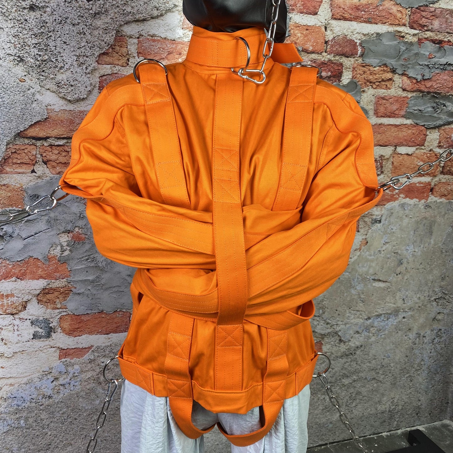 Fully Functional Straitjacket Costume for Inmates Prisoners