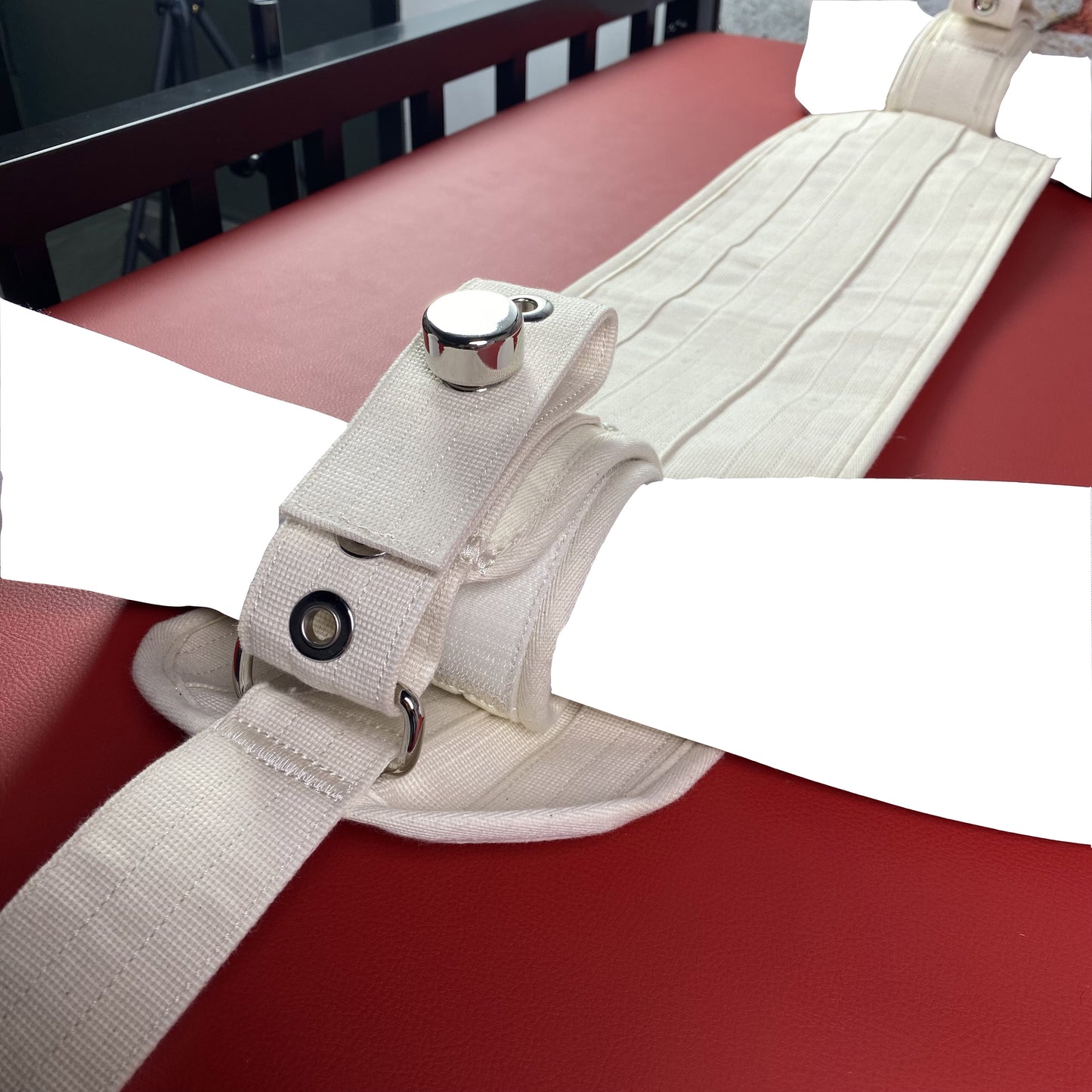 Ankle Restraint Strap with Connection Belt Beige