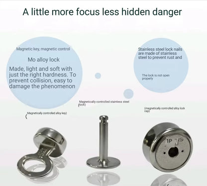 Magnetic Lock and Key for Restraints System